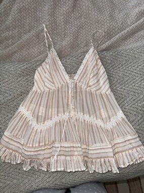 Urban Outfitters Striped Lace Top